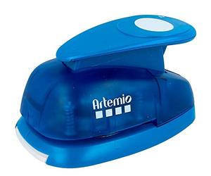 Artemio-Oval 5 cm-Punzonatrice a Leva, per Carta, Colore: Blu
