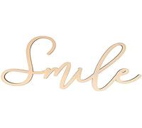 Artemio Parola in legno da decorare Smile 30 x 16,5 cm