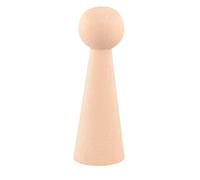 Artemio Pion in legno a cono 4 x 12 cm, set da 3