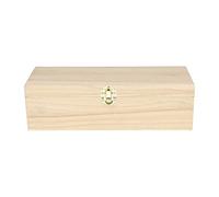 Artemio Scatola da tè in Legno con 4 custodie, Carta, Beige, 27 x 10.5 x 8 cm