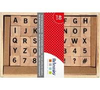 Artemio Set 40 stampini Wooden Alphabet