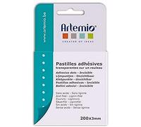 Artemio - Set di 300 Pastiglie Adesive Trasparenti, Colla, Chiaro, 8,5 x 2 x 15 cm