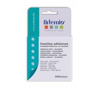 Artemio - Set di 300 Pastiglie Adesive Trasparenti, Colla, Chiaro, 8,5 x 2 x 15 cm