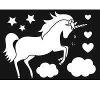Artemio Stencil a forma di unicorno formato A4