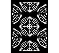 Artemio Stencil A4 Rosette Etniche Blu