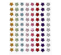 Artemio - Strass Adesivi a Forma di Fiore, 80 Pezzi