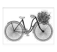 Artemio timbro Bicicletta, Legno, 37 x 53 mm