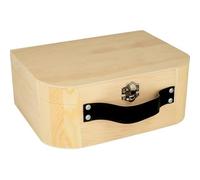 Artemio Valigia in Legno 23 x 17 x 9 cm, Beige