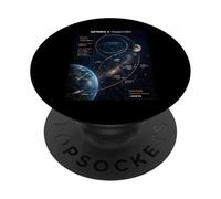 Artemis 2 Mappa del percorso SLS Rocket Launch Mission To The Moon PopSockets PopGrip Adesivo
