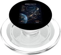 Artemis 2 Mappa del percorso SLS Rocket Launch Mission To The Moon PopSockets PopGrip per MagSafe