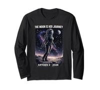 Artemis 2 Space Donne Ragazze Maglia a Manica