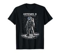 Artemis 2026 Missione di Lancio di Razzi sulla Luna Artemis 2 Maglietta