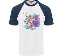 Artemis Gr oddess Of Wild Animals Uomo T-Shirt Baseball Cotone Girocollo