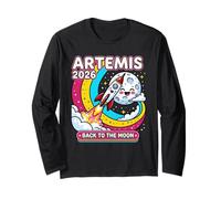 Artemis II 2026 Cute Design for Kids Launch Back to The Moon Maglia a Manica