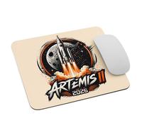 Artemis II Back To The Moon 2026 Graphic Mousepad Piccolo Tappetino per Mouse Comodo Mouse Pad per Computer Accessori Scrivania Ufficio 25X30Cm