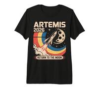 Artemis II Lancio Ritorno alla Luna 2026 Maglietta Premium