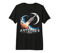 Artemis II Lancio sulla Luna 2026 Maglietta Premium