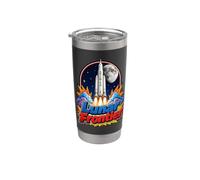 Artemis III Lunar Frontier Space Rocket Moon Mission Bicchiere termico in acciaio inox doppia parete