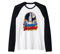 Artemis III Lunar Frontier Space Rocket Moon Mission Maglia con Maniche Raglan