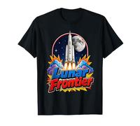 Artemis III Lunar Frontier Space Rocket Moon Mission Maglietta