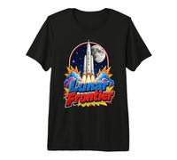 Artemis III Lunar Frontier Space Rocket Moon Mission Maglietta Premium