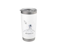 Artemis III Moon mission Bicchiere termico in acciaio inox doppia parete