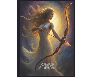 Artemis Lined Astrology Journal for Zodiac Sign Cancer: Horoscopes Lined Notebook or Writing Moon Goddess Pagan Rituals