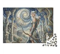 Artemis Puzzle in Legno 500 Pezzi Adulti E Ragazzi,Sfida Impossibile,Idea Regalo Dea della Caccia,Gioco Educativo,Legno,Decorazione Casa,dai 14 Anni,Antistress (52x38cm)