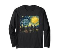Artemis Space Astronaut Space Suit Starry Night Graphic Art Maglia a Manica