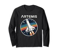 Artemis Space Shuttle Launch System Crewed Flight Rainbow Maglia a Manica