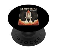 Artemis Space Shuttle Launch System Moon To Mars Poster Art PopSockets PopGrip Adesivo