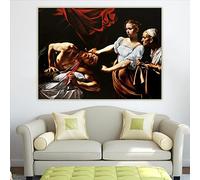 Artemisia Gentileschi "Giuditta che uccide Oloferne" Dipinto ad olio su tela Opera d'arte Immagine Poster Decorazioni per la casa Stampe su tela 40x55cm Senza cornice