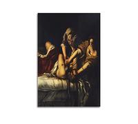 Artemisia Gentileschi Paintings - Poster decorativo per la casa con motivo Judith Slaying Holofernes, decorazione da parete, decorazione per camera da letto, 30 x 45 cm