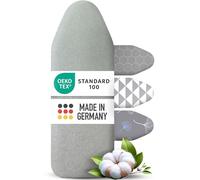 arteneur® - Made in Germany Compriasse de Stiro Grande 135x45 cm | Riflettente dal Calore | Elastico | OEKOTEX100 | 5 Misure | Copriasse da Stiro XL Argento