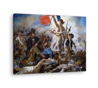 Artenor Quadro Delacroix Eugene La libertà che guida il popolo, 100 x 75 cm - Quadri Moderni Soggiorno, Camera da Letto, Cucina, Poster da Parete, Decorazioni Casa