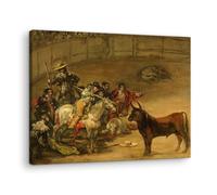 Artenor Quadro Goya Francisco Corrida, Suerte de Varas, 30 x 23 cm - Made in Italy, Quadri Moderni Soggiorno, Camera da Letto, Cucina, Poster da Parete, Decorazioni Casa