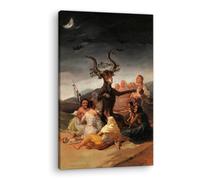 Artenor Quadro Goya Francisco Il Sabba delle Streghe, 67 x 100 cm - Made in Italy, Quadri Moderni Soggiorno, Camera da Letto, Cucina, Poster da Parete, Decorazioni Casa
