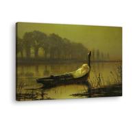 Artenor Quadro Grimshaw John Atkinson La Dama di Shalott, 60 x 40 cm - Made in Italy, Quadri Moderni Soggiorno, Camera da Letto, Cucina, Poster da Parete, Decorazioni Casa