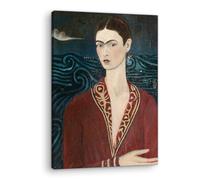 Artenor Quadro Kahlo Frida Autoritratto con Abito di Velluto, 23 x 30 cm - Made in Italy, Quadri Moderni Soggiorno, Camera da Letto, Cucina, Poster da Parete, Decorazioni Casa