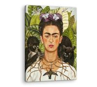 Artenor Quadro Kahlo Frida Autoritratto con collana di spine, 23 x 30 cm - Made in Italy, Quadri Moderni Soggiorno, Camera da Letto, Cucina, Poster da Parete, Decorazioni Casa