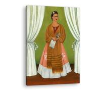 Artenor Quadro Kahlo Frida Autoritratto dedicato a Leon Trotsky, 23 x 30 cm - Made in Italy, Quadri Moderni Soggiorno, Camera da Letto, Cucina, Poster da Parete, Decorazioni Casa