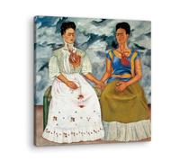 Artenor Quadro Kahlo Frida Le due Frida, 60 x 60 cm - Quadri Moderni Soggiorno, Camera da Letto, Cucina, Poster da Parete, Decorazioni Casa, Stampe Quadro su Tela Grandi Dimensioni