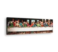 Artenor Quadro Leonardo da Vinci Il Cenacolo, 60 x 20 cm - Made in Italy, Quadri Moderni Soggiorno, Camera da Letto, Cucina, Poster da Parete, Decorazioni Casa, Stampe Quadro su Tela Grandi Dimensioni