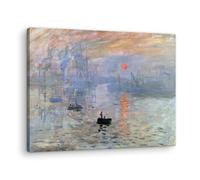Artenor Quadro Monet Claude Impressione levar del sole, 100 x 75 cm - Made in Italy, Quadri Moderni Soggiorno, Camera da Letto, Cucina, Poster da Parete, Decorazioni Casa