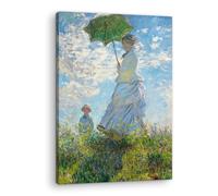 Artenor Quadro Monet Claude La Passeggiata (Camille Monet con il figlio Jean sulla collina), 23 x 30 cm - Made in Italy, Quadri Moderni Soggiorno, Camera da Letto, Cucina, Poster da Parete