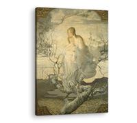 Artenor Quadro Segantini Giovanni Dea cristiana o angelo della vita, 98 x 130 cm - Made in Italy, Quadri Moderni Soggiorno, Camera da Letto, Cucina, Poster da Parete, Decorazioni Casa