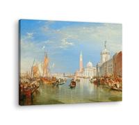 Artenor Quadro Turner William La Dogana e San Giorgio Maggiore, 130 x 98 cm - Made in Italy, Quadri Moderni Soggiorno, Camera da Letto, Cucina, Poster da Parete, Decorazioni Casa
