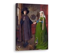 Artenor Quadro Van Eyck Jan Ritratto dei coniugi Arnolfini, 23 x 30 cm - Made in Italy, Quadri Moderni Soggiorno, Camera da Letto, Cucina, Poster da Parete, Decorazioni Casa