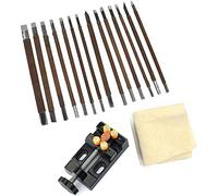 Artensky Set di scalpelli per incisione in acciaio al manganese, 18 pezzi, con morsetto in cera d'api per intagliare la pietra