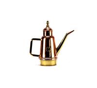 arterameferro Oliera in rame ed ottone artigianale 0,500 litri da cucina professionale